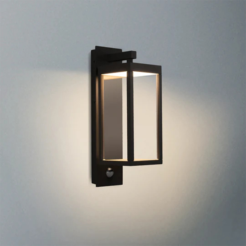 22529 IP54 13W 750Lm LED Noir/Blanc/Gris Capteur Jour/Nuit Applique Murale Extérieure